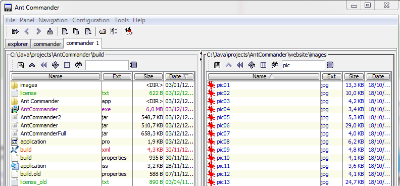 Click to view Ant Commander 3.2 screenshot
